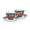 Winter Wonderland Set/2 Cappuccino Kop & Schotel Groen<Pip Studio Best